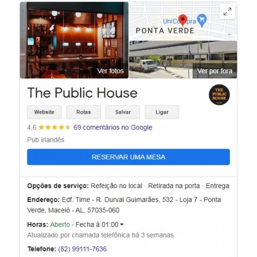 Cliente - The Public House - Maceió - AL